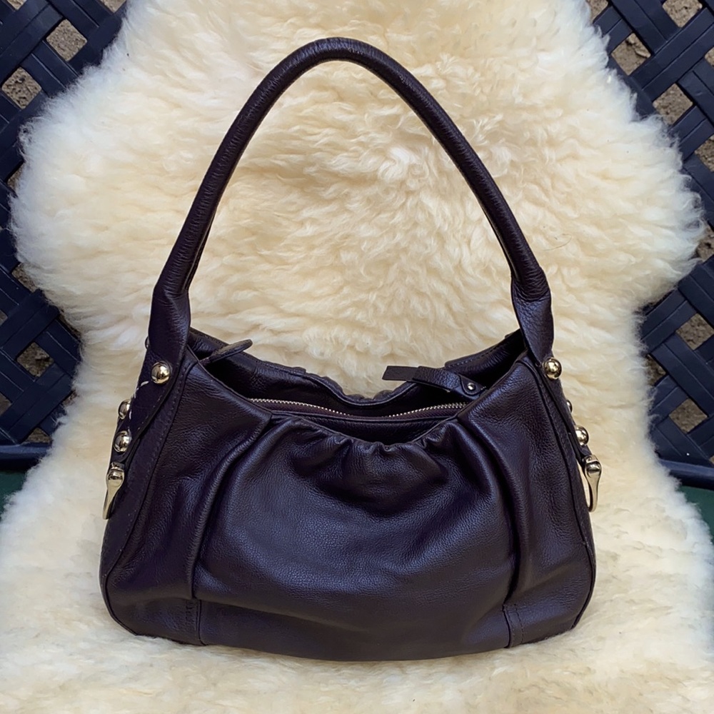 NWOT Charles David chocolate brown leather bag